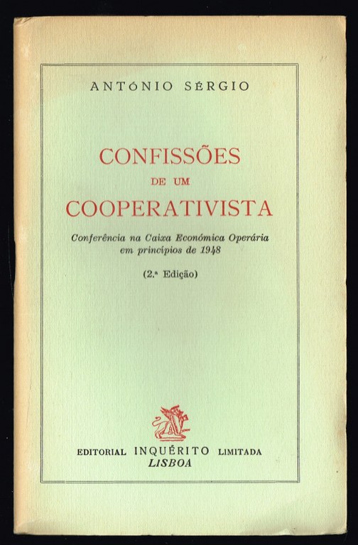 CONFISSES DE UM COOPERATIVISTA